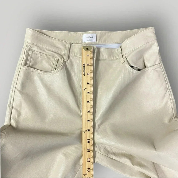 Aritzia Wilfred Vegan Leather Pants Sz 8 - Picture 5 of 13